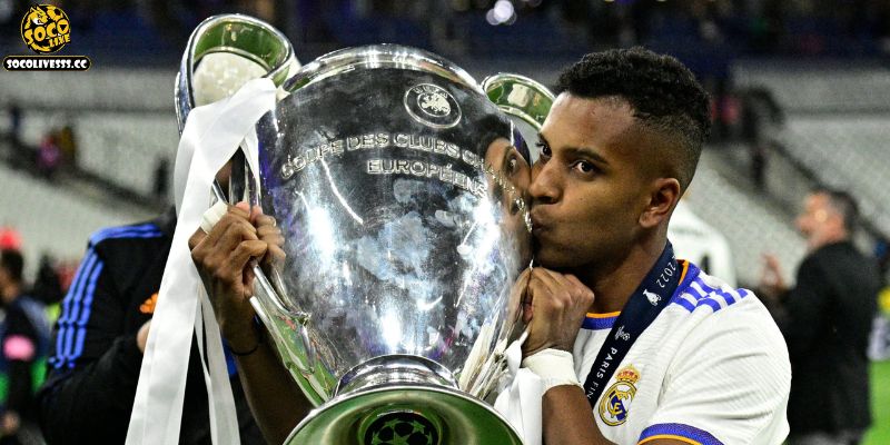 Dù còn rất trẻ Rodrygo đã có 2 danh hiệu C1 tại Real